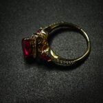 Pear Cut Red Ruby CZ 925 Sterling Silver