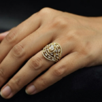 Marquise & Round Moissanite Ring