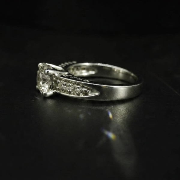 Round Moissanite Solitaire Ring