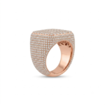 VVS Moissanite Square Micro-Pave Ring