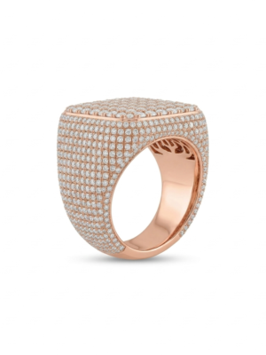VVS Moissanite Square Micro-Pave Ring