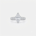 Elegant Clear CZ Marquise Cut Ring for Women
