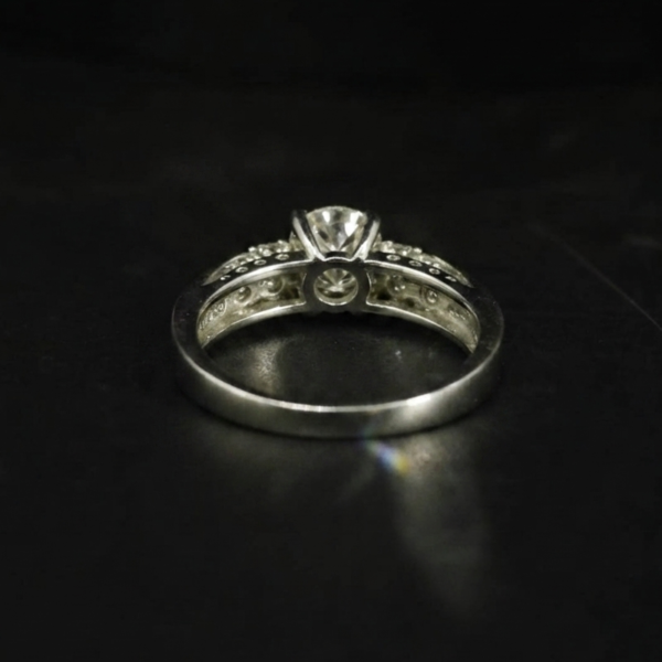 Round Moissanite Solitaire Ring