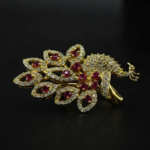 Exquisite Peacock Design CZ Ring