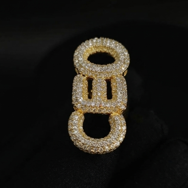 Moissanite CEO Ring In 925 Sterling Silver