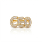 Moissanite CEO Ring In 925 Sterling Silver