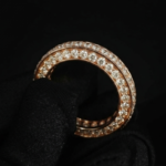 Double Row Moissanite Eternity Band