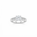 Round Moissanite Solitaire Ring