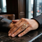 Exquisite Peacock Design CZ Ring