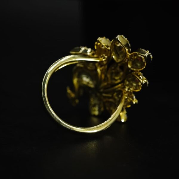 Exquisite Peacock Design CZ Ring