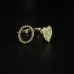 Letter O And Heart Moissanite Ring