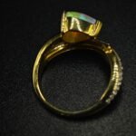 Opal Pear Shaped Ring In 925 Sterling Silver