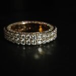 Double Row Moissanite Eternity Band