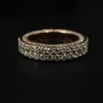 Double Row Moissanite Eternity Band