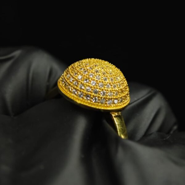 Luxury Micro-Pavé CZ Cluster Ring