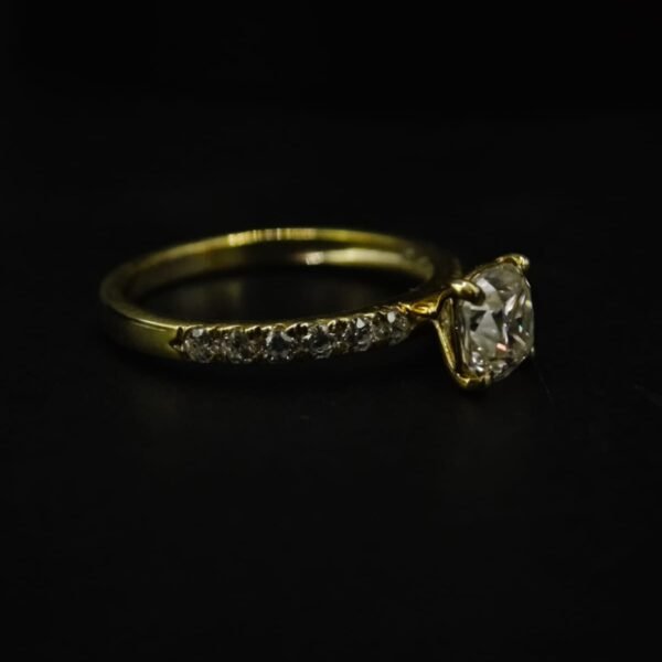 Cushion CZ Ring In 925 Sterling Silver