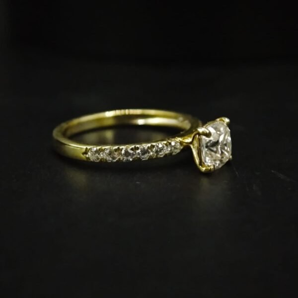 Cushion CZ Ring In 925 Sterling Silver
