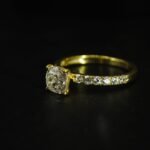 Cushion CZ Ring In 925 Sterling Silver