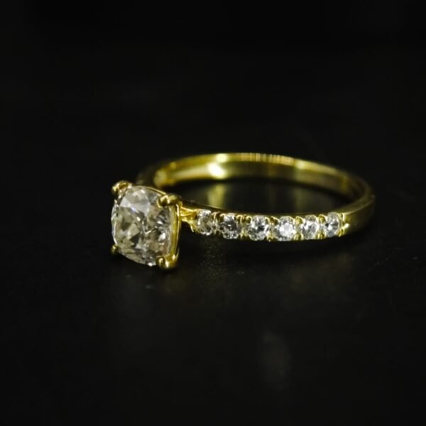 Cushion CZ Ring In 925 Sterling Silver