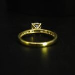 Cushion CZ Ring In 925 Sterling Silver