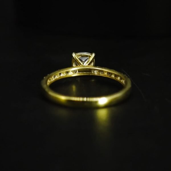 Cushion CZ Ring In 925 Sterling Silver