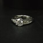 Round Moissanite Solitaire Ring