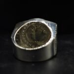 Crown Logo Moissanite Signet Ring