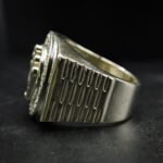 Crown Logo Moissanite Signet Ring