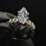 Elegant Clear CZ Marquise Cut Ring for Women