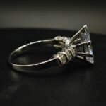Elegant Clear CZ Marquise Cut Ring for Women