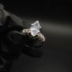 Elegant Clear CZ Marquise Cut Ring for Women