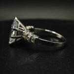Elegant Clear CZ Marquise Cut Ring for Women