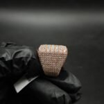 VVS Moissanite Square Micro-Pave Ring
