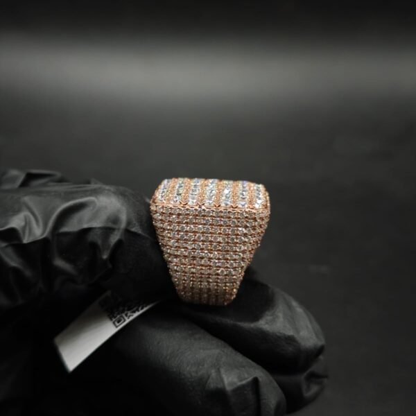 VVS Moissanite Square Micro-Pave Ring