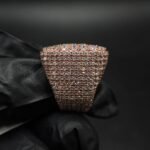 VVS Moissanite Square Micro-Pave Ring