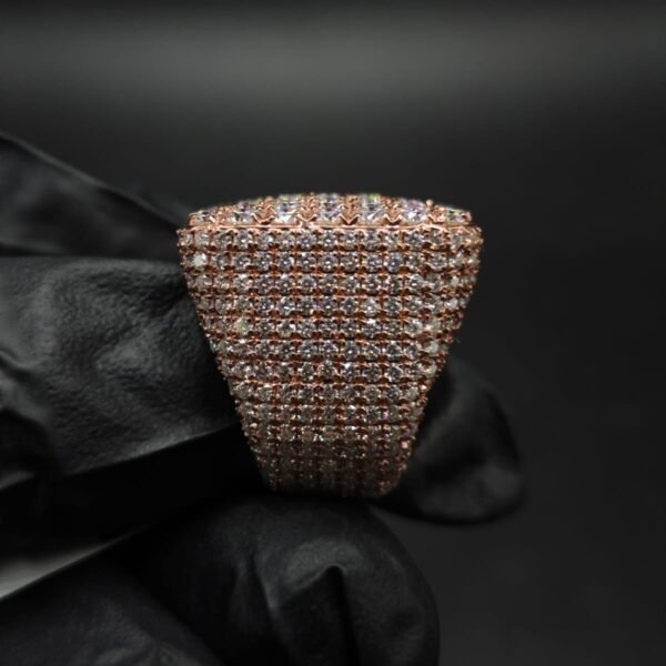 VVS Moissanite Square Micro-Pave Ring