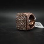VVS Moissanite Square Micro-Pave Ring