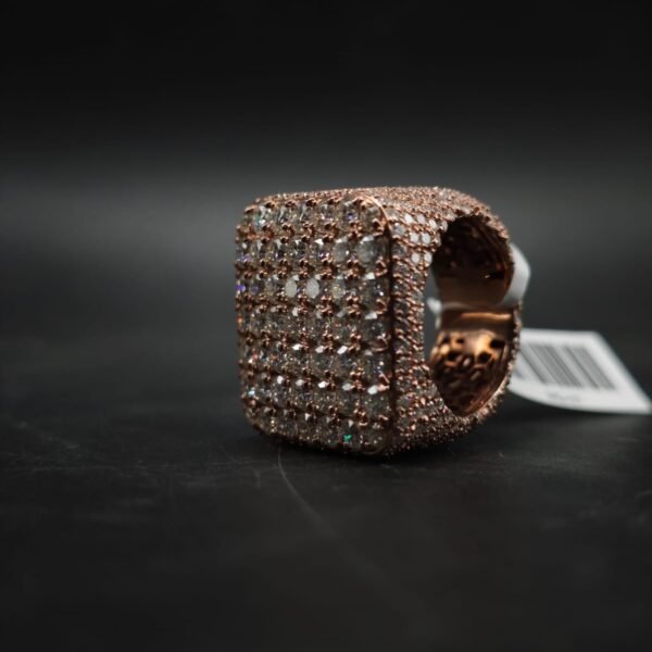 VVS Moissanite Square Micro-Pave Ring
