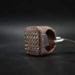 VVS Moissanite Square Micro-Pave Ring