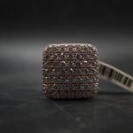VVS Moissanite Square Micro-Pave Ring
