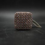VVS Moissanite Square Micro-Pave Ring