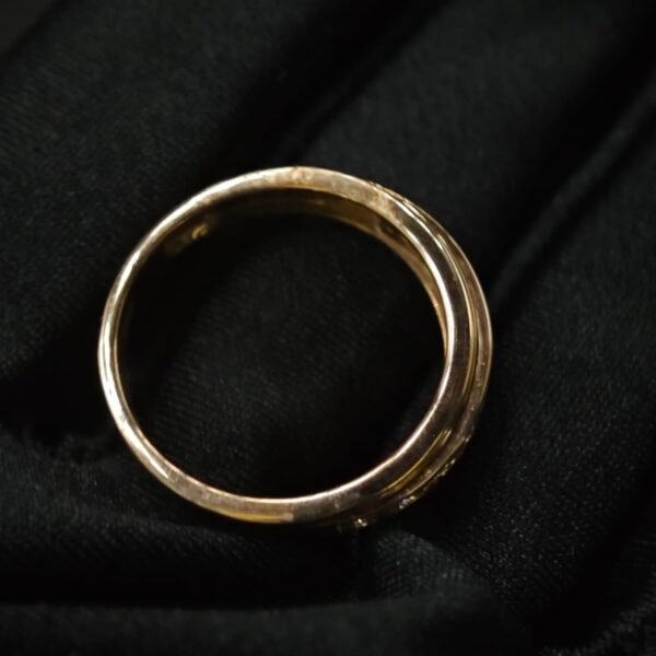 Moissanite Round Cut Band Ring