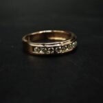 Moissanite Round Cut Band Ring