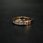 Moissanite Round Cut Band Ring