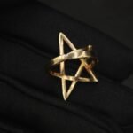 Blue Pink CZ Star Ring In 925 Sterling Silver