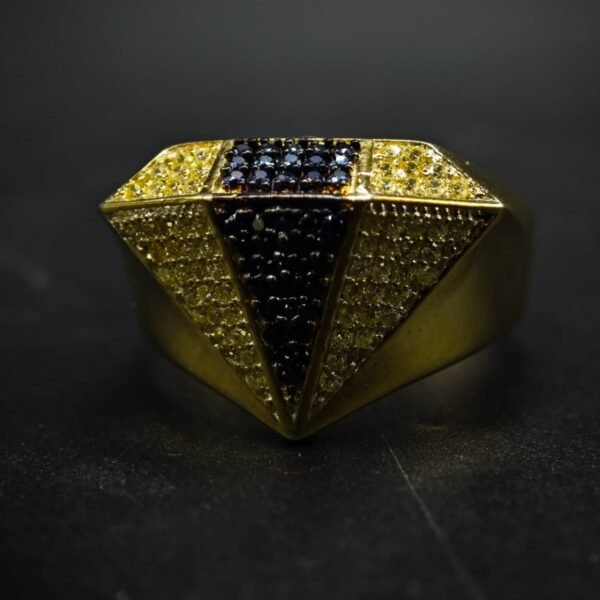 Geometric CZ Ring Opal In 925 Sterling Silver