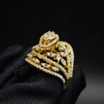 Marquise & Round Moissanite Ring