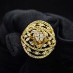 Marquise & Round Moissanite Ring