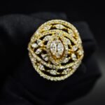 Marquise & Round Moissanite Ring