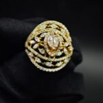 Marquise & Round Moissanite Ring